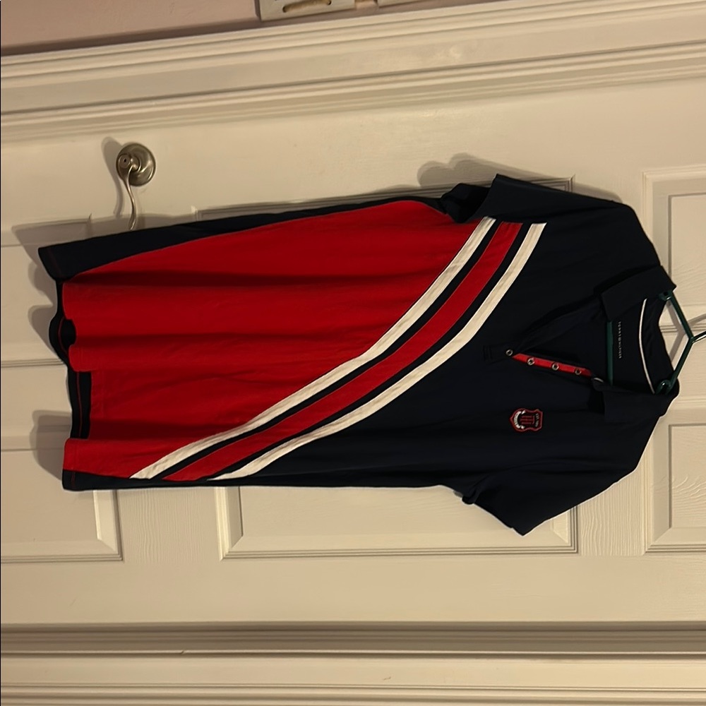 Tommy Hilfiger Red and Navy Mini Dress